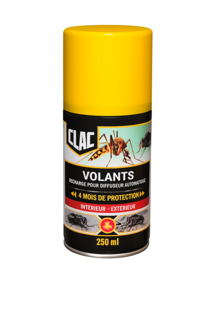 Recharge CLAC Volants 250 ml - Diffuseur Automatique Anti-Mouches et Moustiques